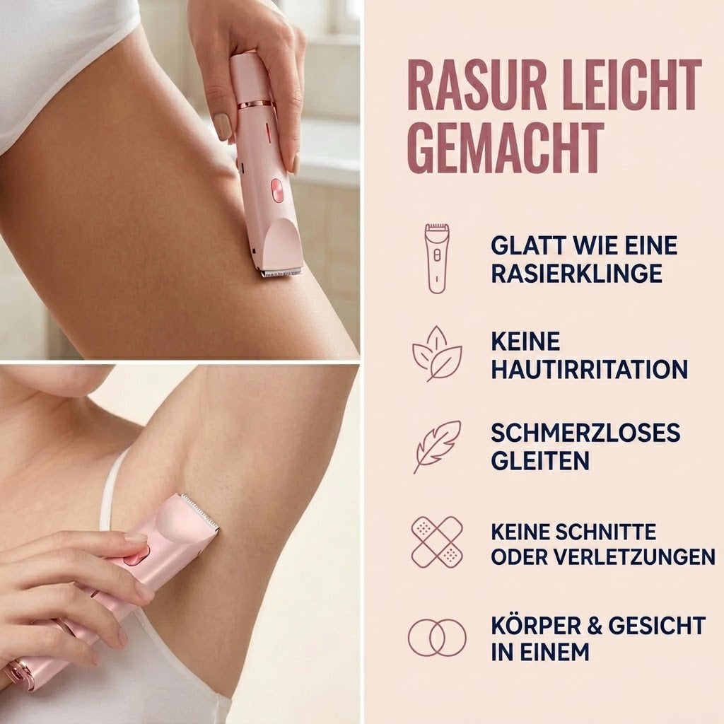 CliniDerm™ 2-in-1 Damen Körperrasierer