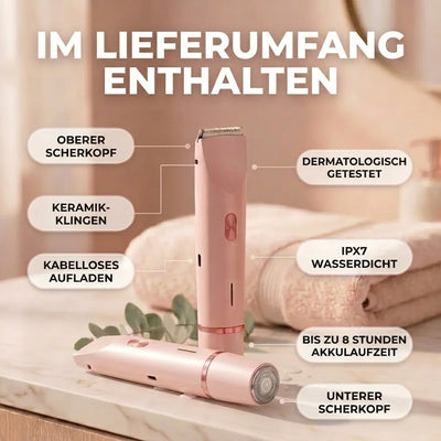 CliniDerm™ 2-in-1 Damen Körperrasierer